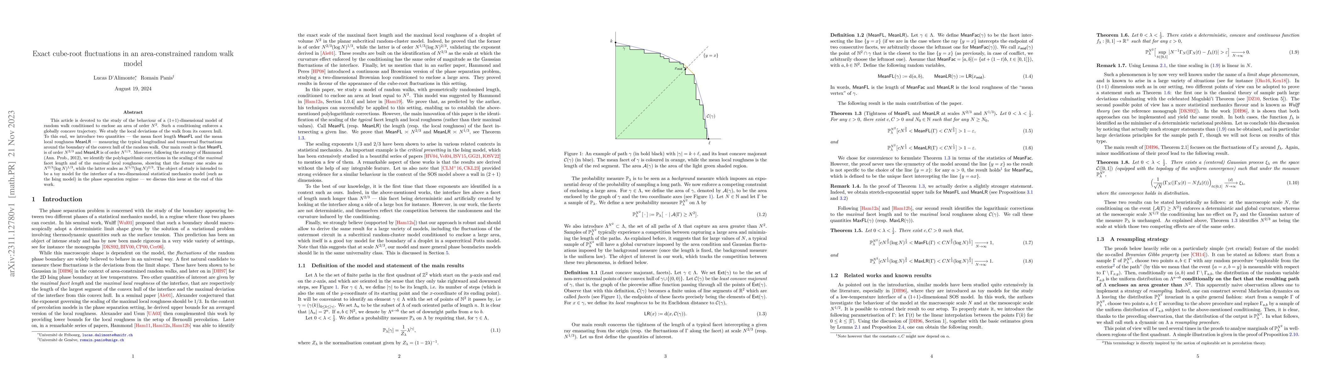 Thumbnail for Exact cube-root fluctuations in an area-constrained random walk model