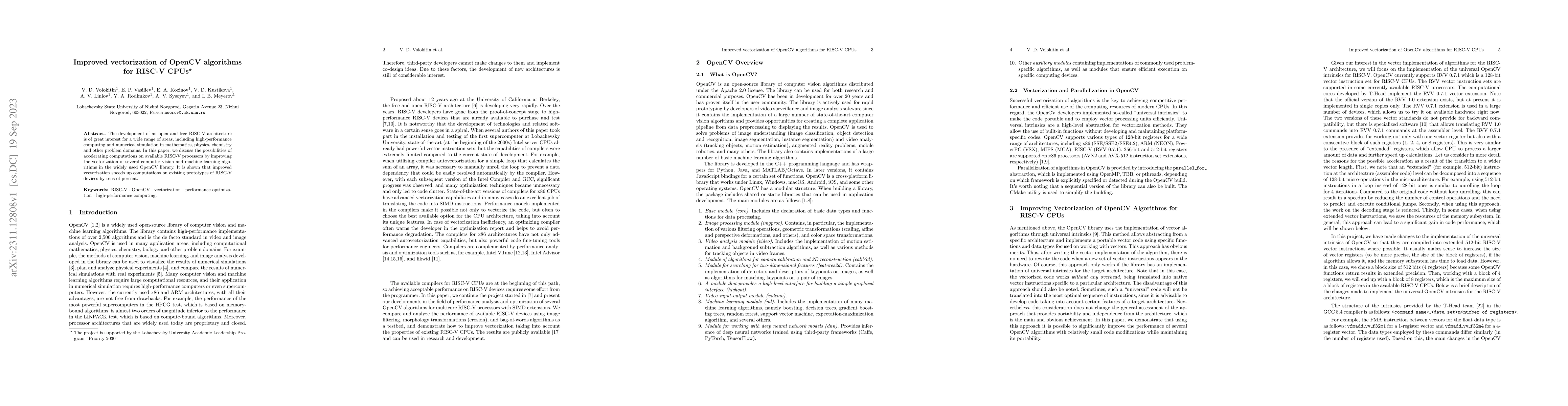 Thumbnail for Improved vectorization of OpenCV algorithms for RISC-V CPUs
