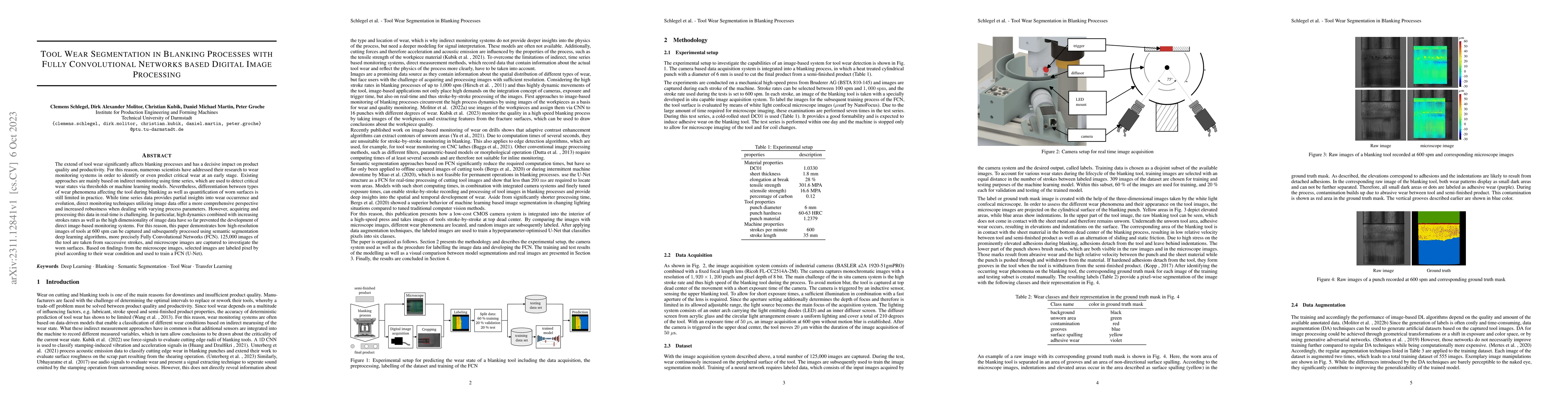 Thumbnail for Tool Wear Segmentation in Blanking Processes with Fully Convolutional
  Networks based Digital Image Processing