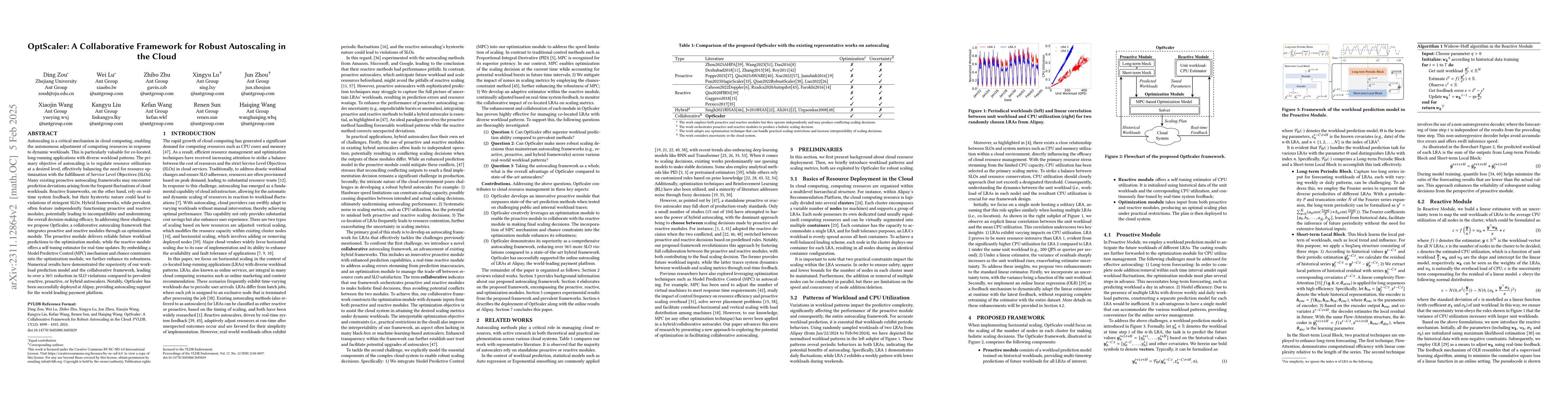 Thumbnail for OptScaler: A Hybrid Proactive-Reactive Framework for Robust Autoscaling
  in the Cloud