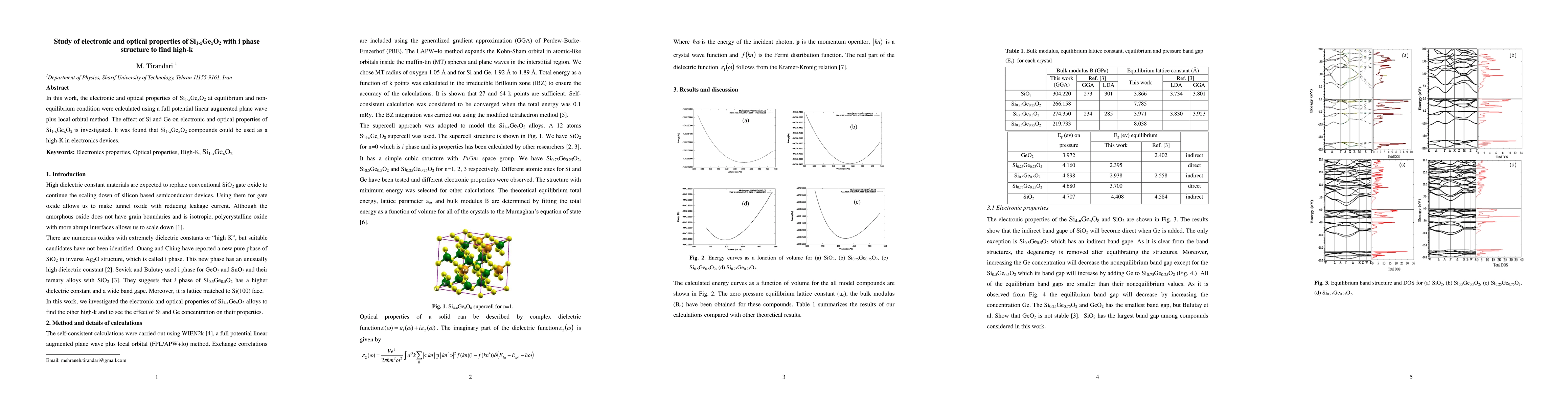 Thumbnail for Study of electronic and optical properties of Si$_{1-x}$Ge$_x$O$_2$ with
  i phase structure to find high-k