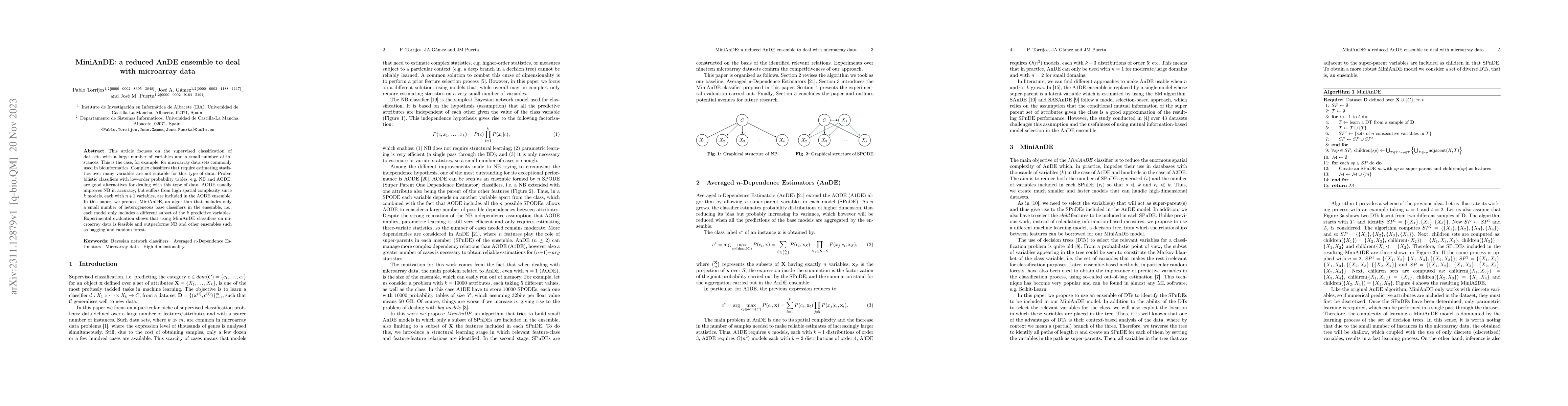Thumbnail for MiniAnDE: a reduced AnDE ensemble to deal with microarray data