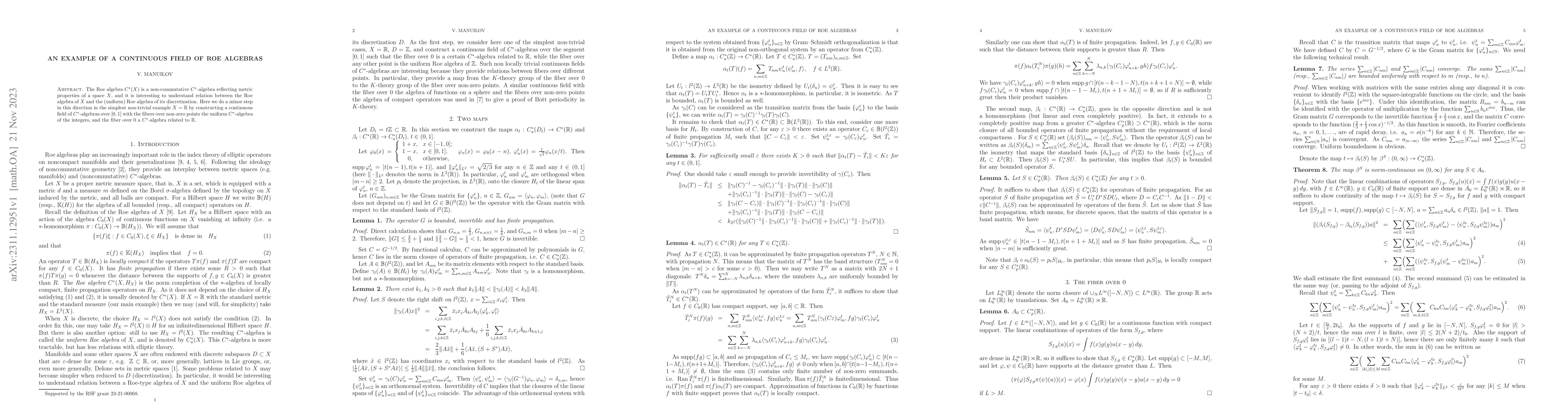 Thumbnail for An example of a continuous field of Roe algebras