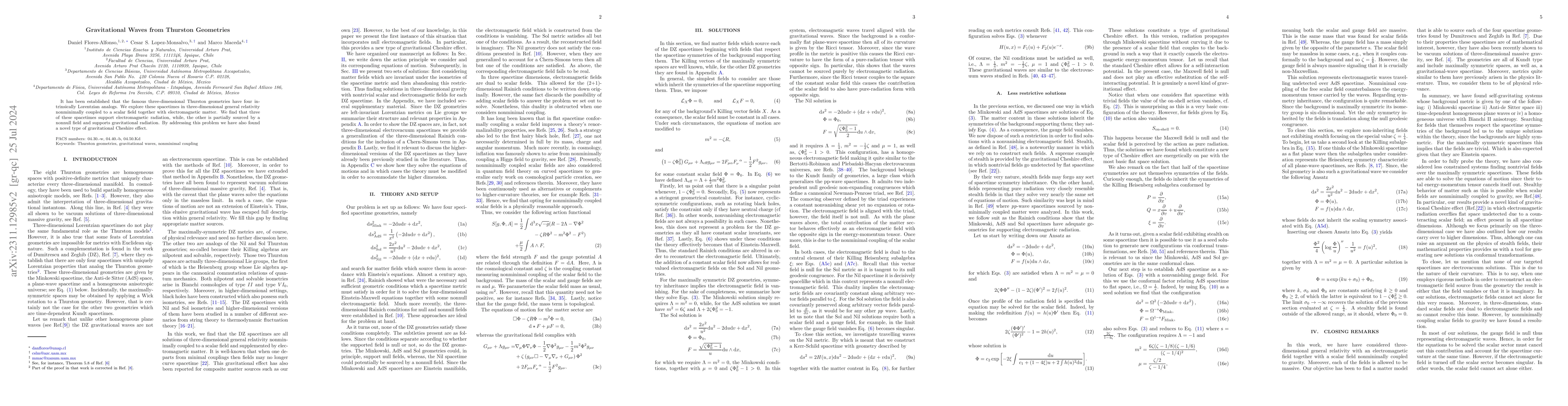 Thumbnail for Gravitational Waves from Thurston Geometries