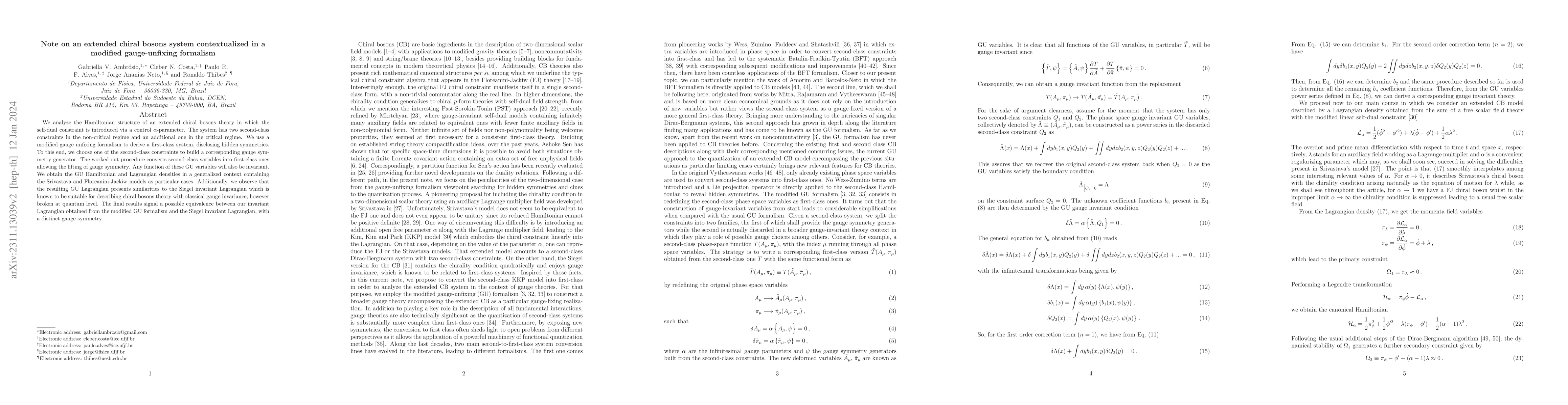 Thumbnail for Note on an extended chiral bosons system contextualized in a modified
  gauge-unfixing formalism