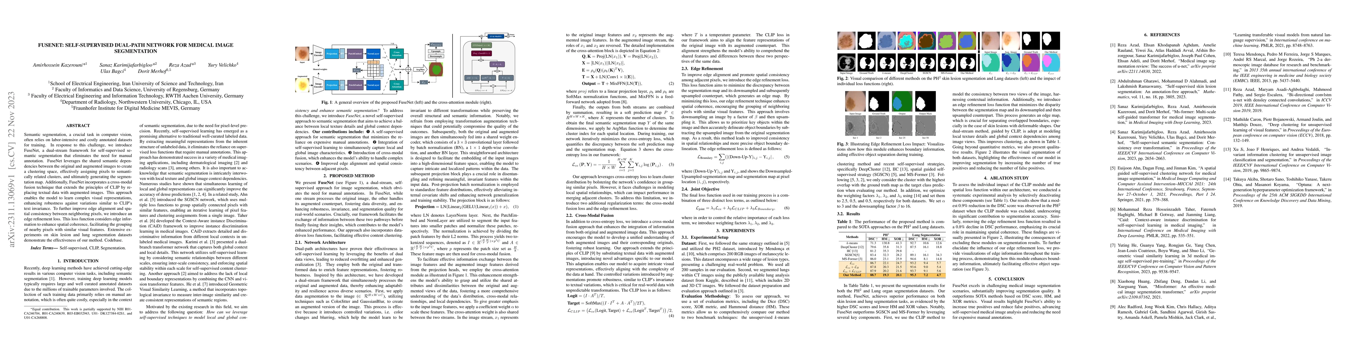 Thumbnail for FuseNet: Self-Supervised Dual-Path Network for Medical Image
  Segmentation