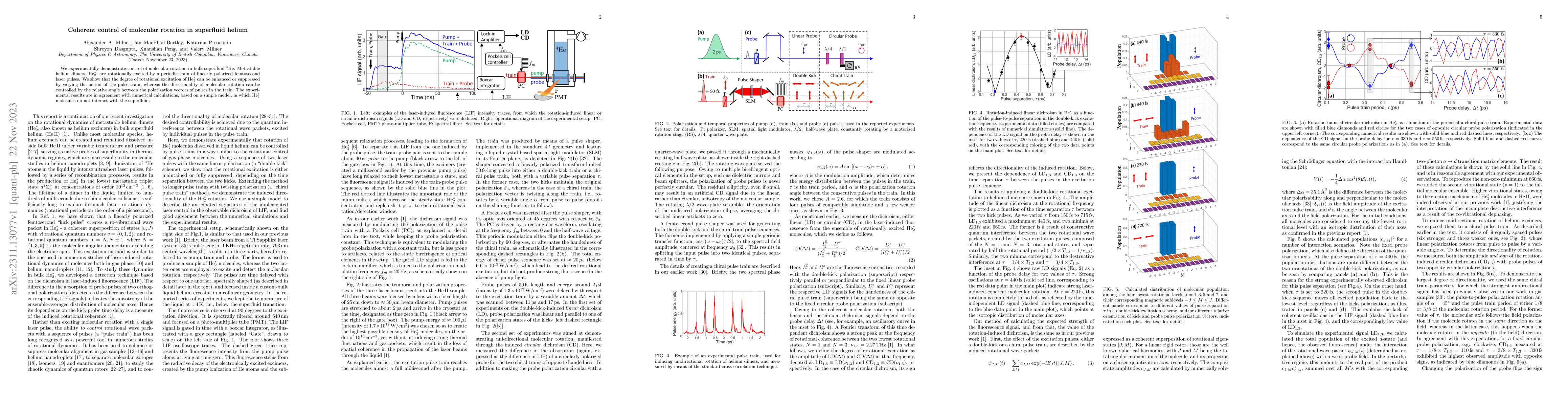 Thumbnail for Coherent control of molecular rotation in superfluid helium
