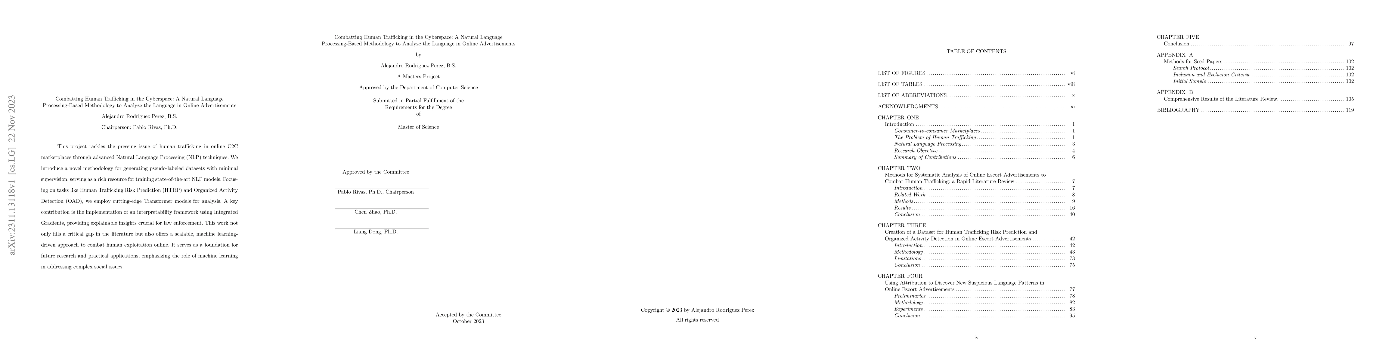 Thumbnail for Combatting Human Trafficking in the Cyberspace: A Natural Language
  Processing-Based Methodology to Analyze the Language in Online Advertisements