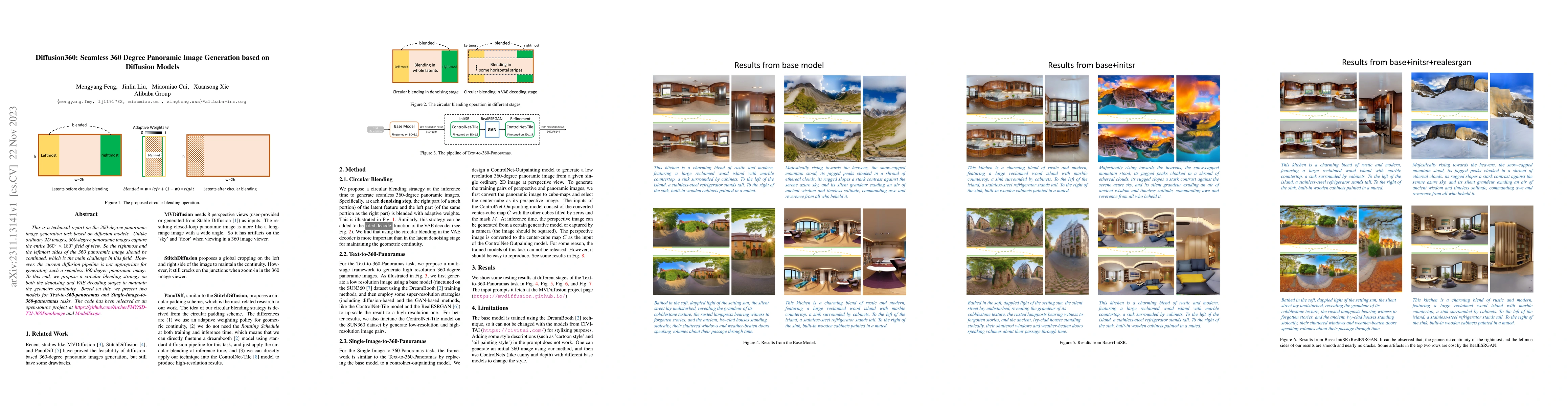 Thumbnail for Diffusion360: Seamless 360 Degree Panoramic Image Generation based on
  Diffusion Models