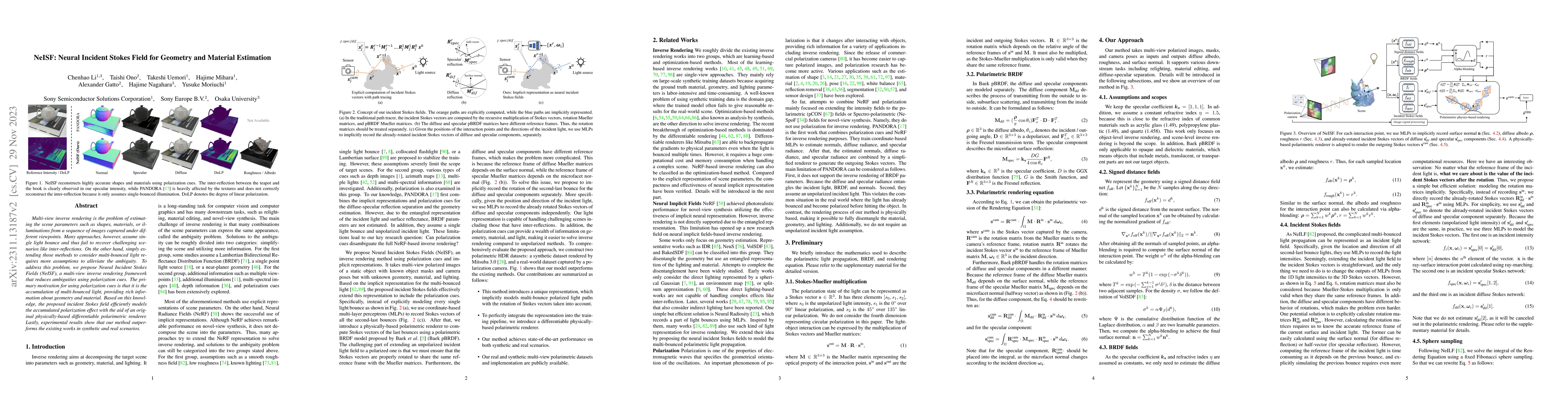 Thumbnail for NeISF: Neural Incident Stokes Field for Geometry and Material Estimation