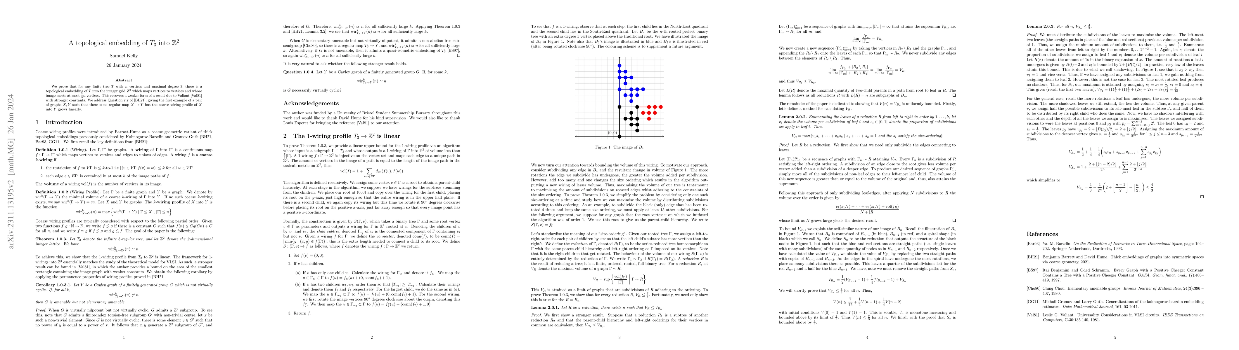 Thumbnail for A Topological Embedding of the Binary Tree into the Square Lattice