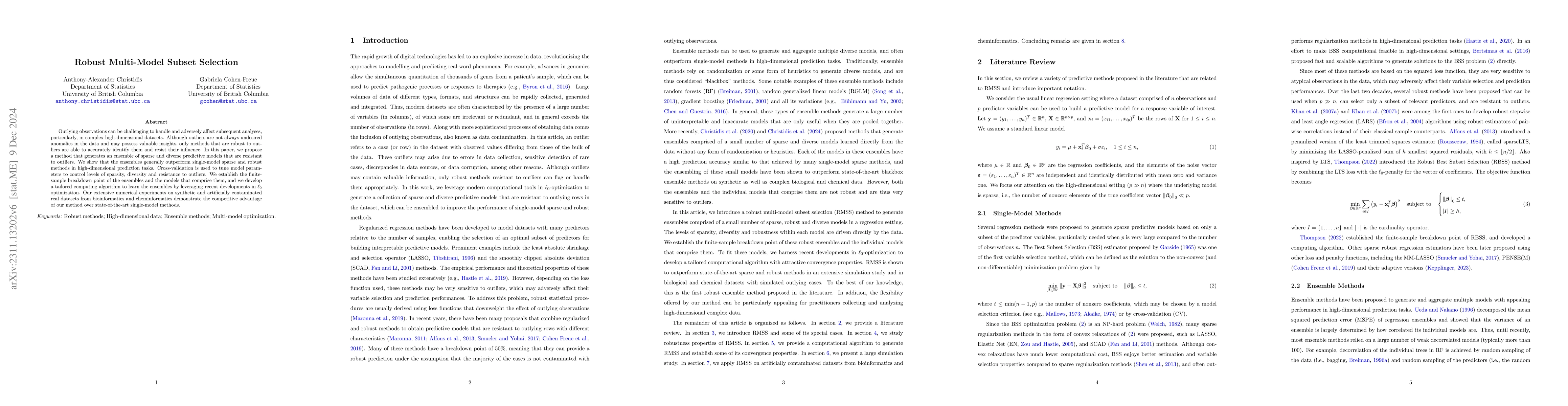 Thumbnail for Robust Multi-Model Subset Selection