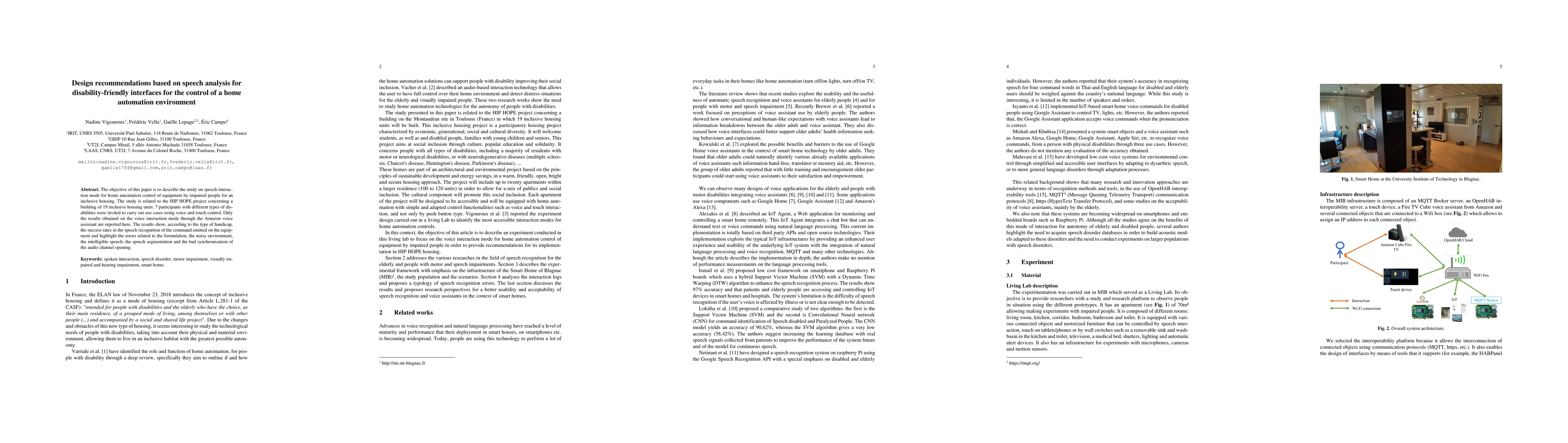 Thumbnail for Design Recommendations Based on Speech Analysis for Disability-Friendly
  Interfaces for the Control of a Home Automation Environment