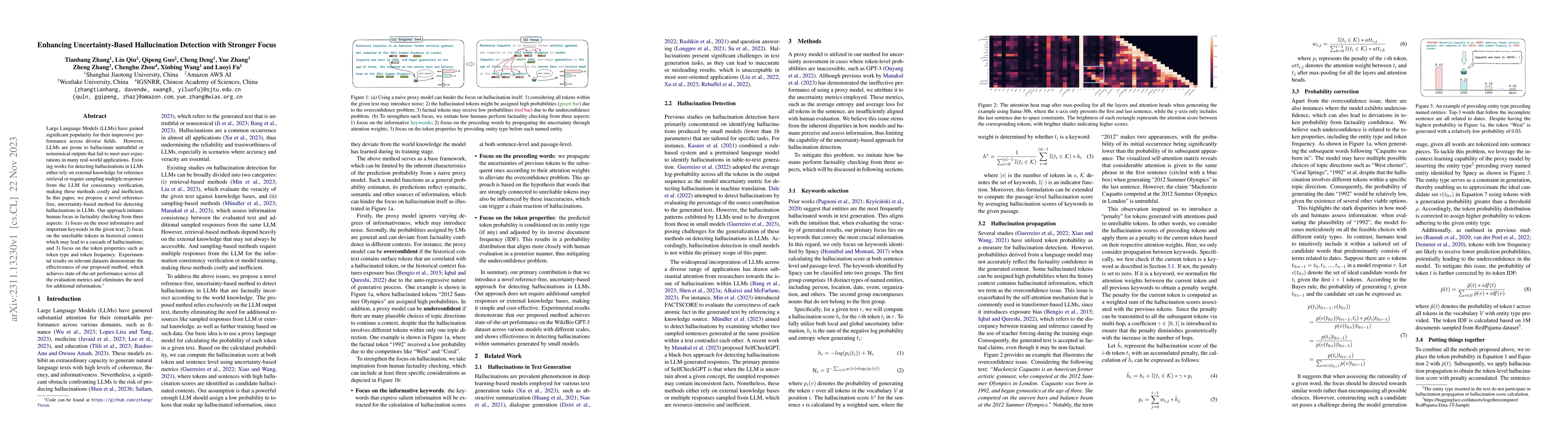 Thumbnail for Enhancing Uncertainty-Based Hallucination Detection with Stronger Focus