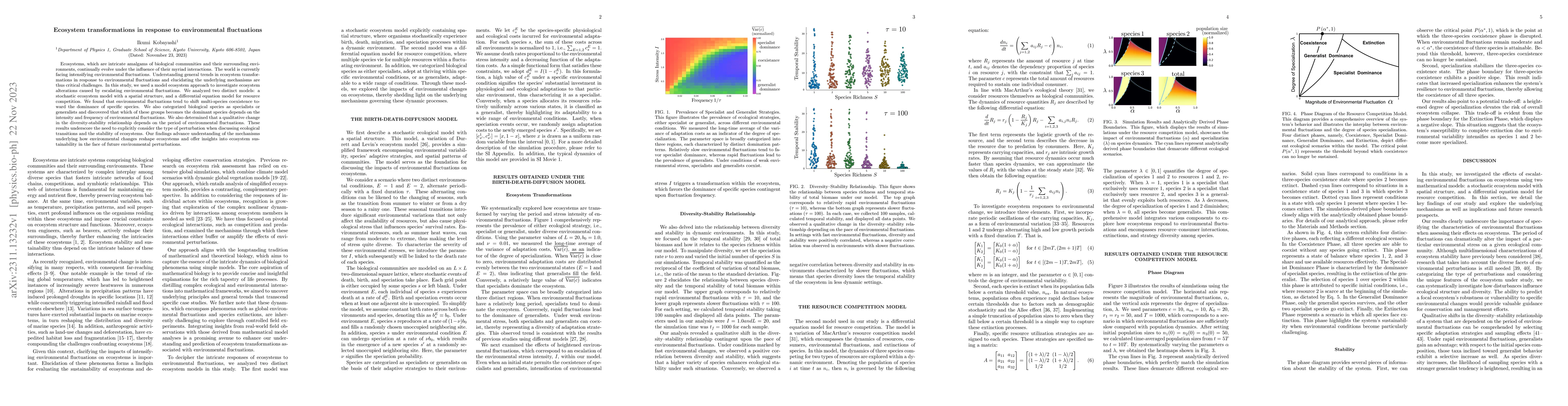 Thumbnail for Ecosystem transformations in response to environmental fluctuations