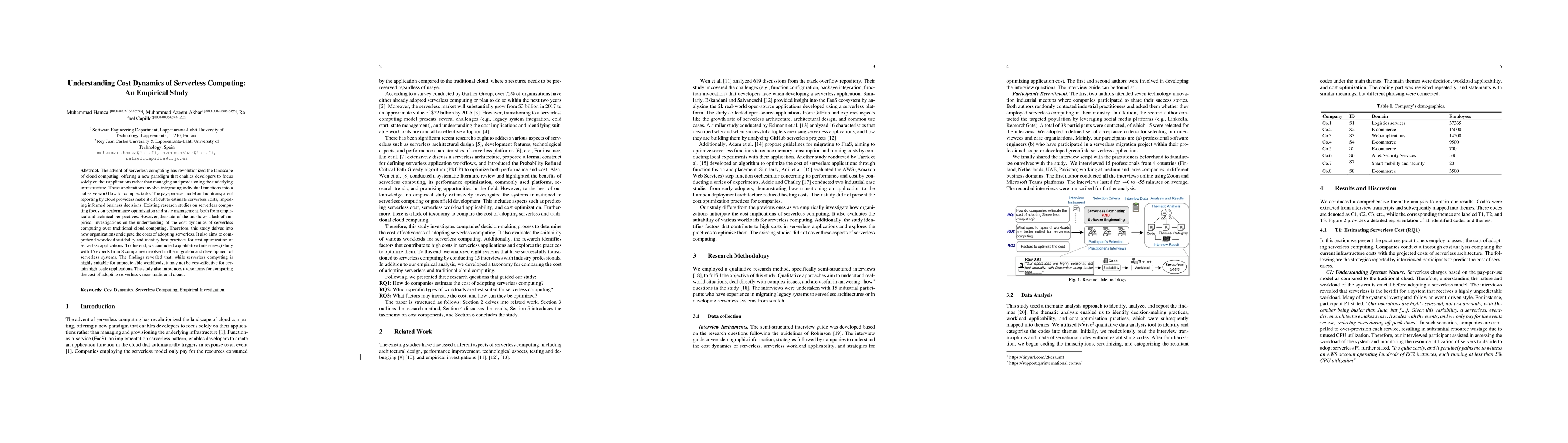 Thumbnail for Understanding Cost Dynamics of Serverless Computing: An Empirical Study