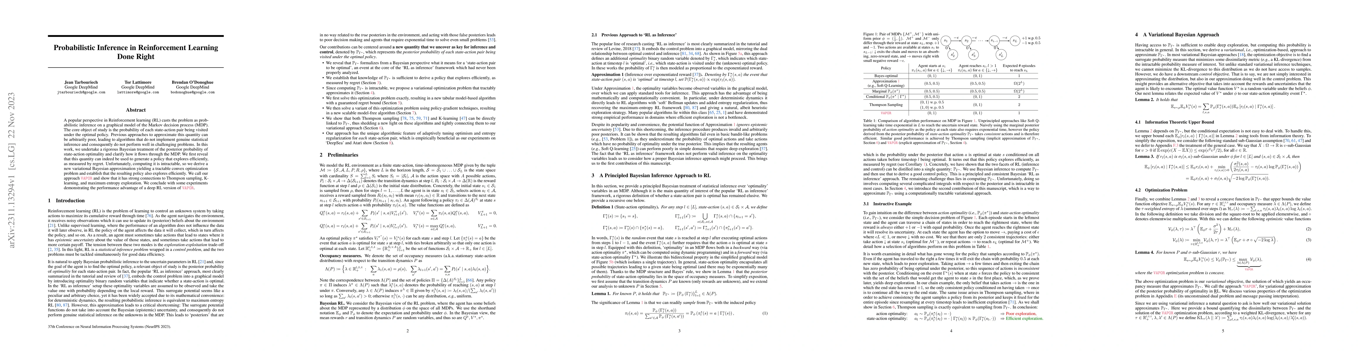 Thumbnail for Probabilistic Inference in Reinforcement Learning Done Right