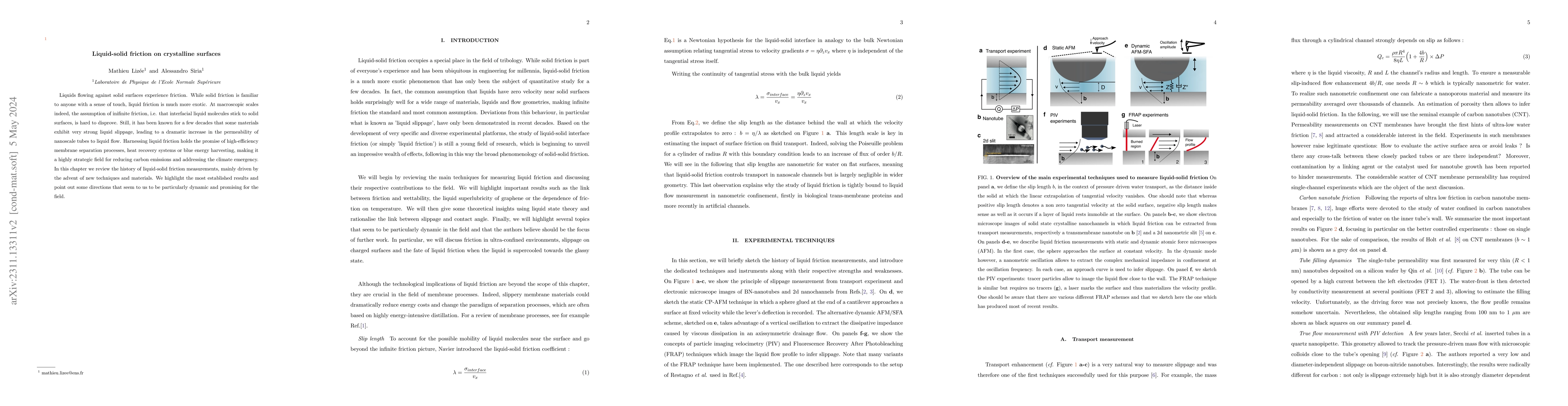 Thumbnail for Liquid-solid friction on crystalline surfaces: a perspective