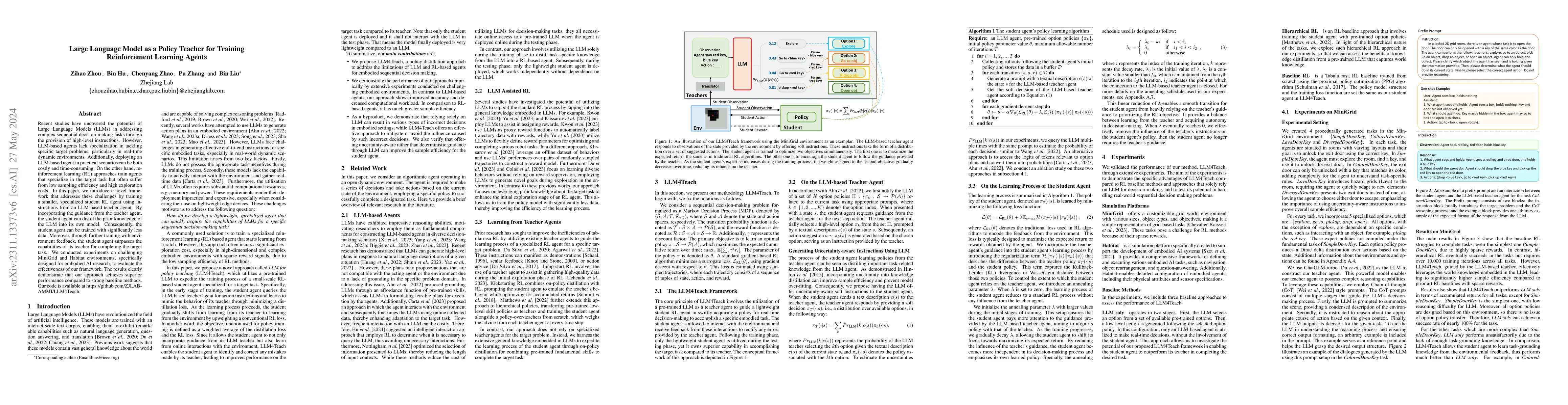 Thumbnail for Large Language Model as a Policy Teacher for Training Reinforcement
  Learning Agents