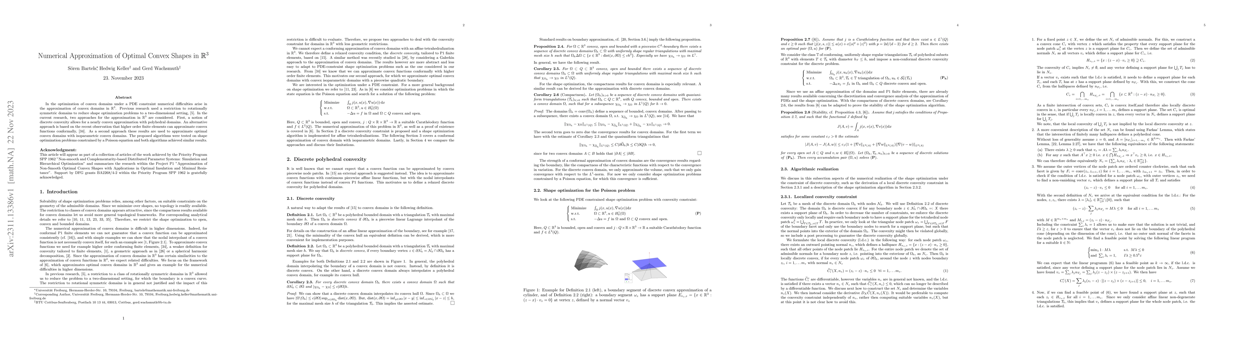 Thumbnail for Numerical Approximation of Optimal Convex Shapes in $\mathbb{R}^3$