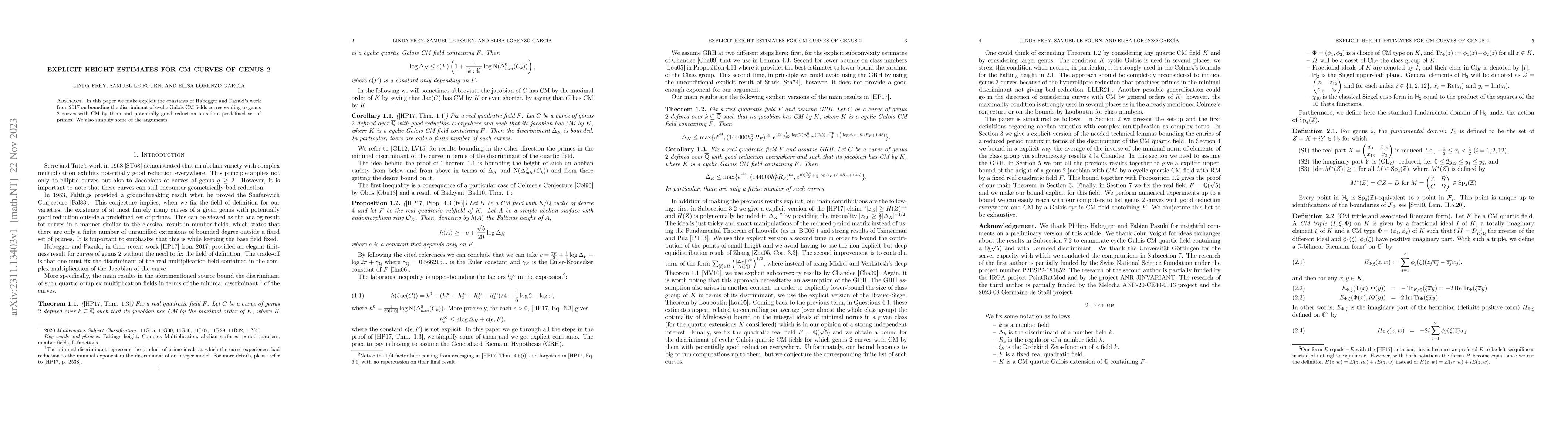 Thumbnail for Explicit height estimates for CM curves of genus 2
