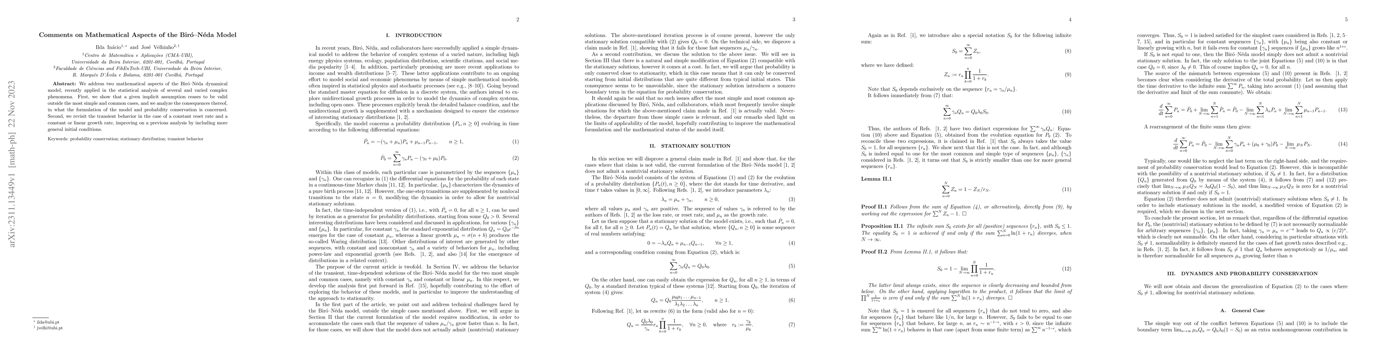 Thumbnail for Comments on mathematical aspects of the Bir\'o-N\'eda model