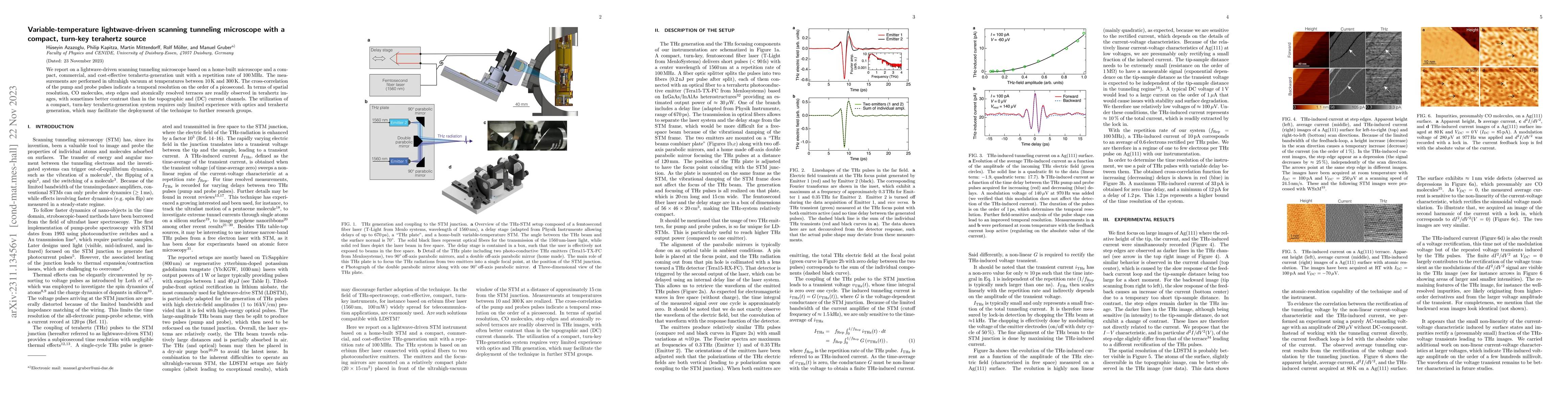 Thumbnail for Variable-temperature lightwave-driven scanning tunneling microscope with
  a compact, turn-key terahertz source