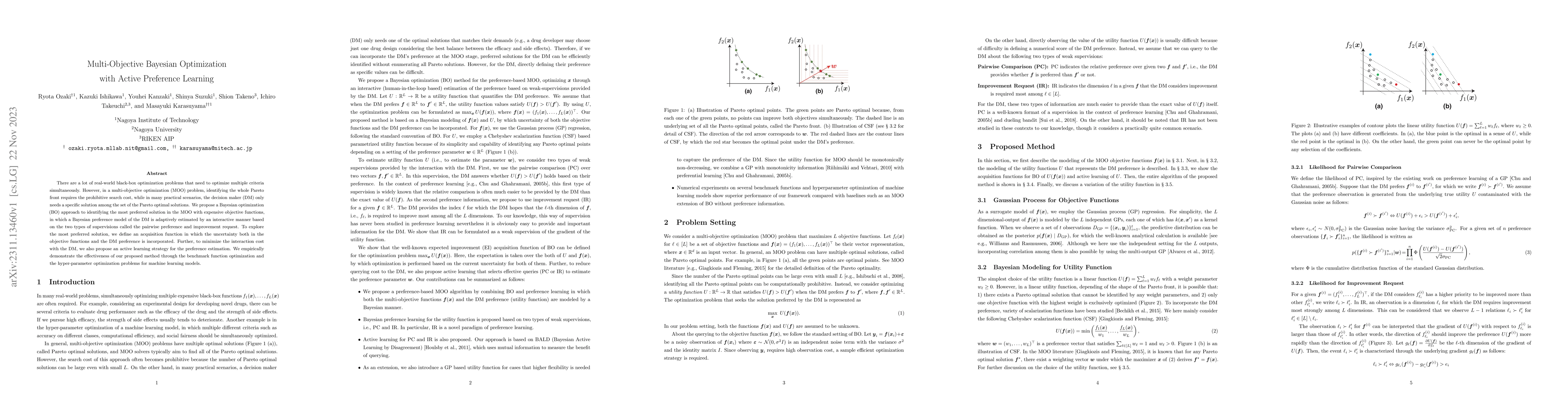 Thumbnail for Multi-Objective Bayesian Optimization with Active Preference Learning