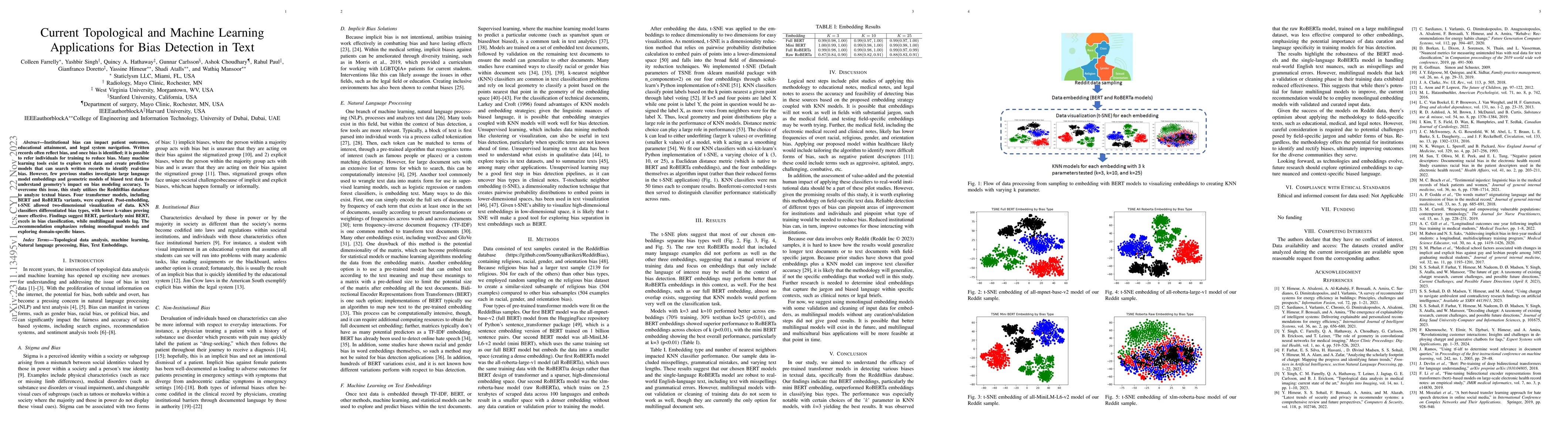 Thumbnail for Current Topological and Machine Learning Applications for Bias Detection
  in Text