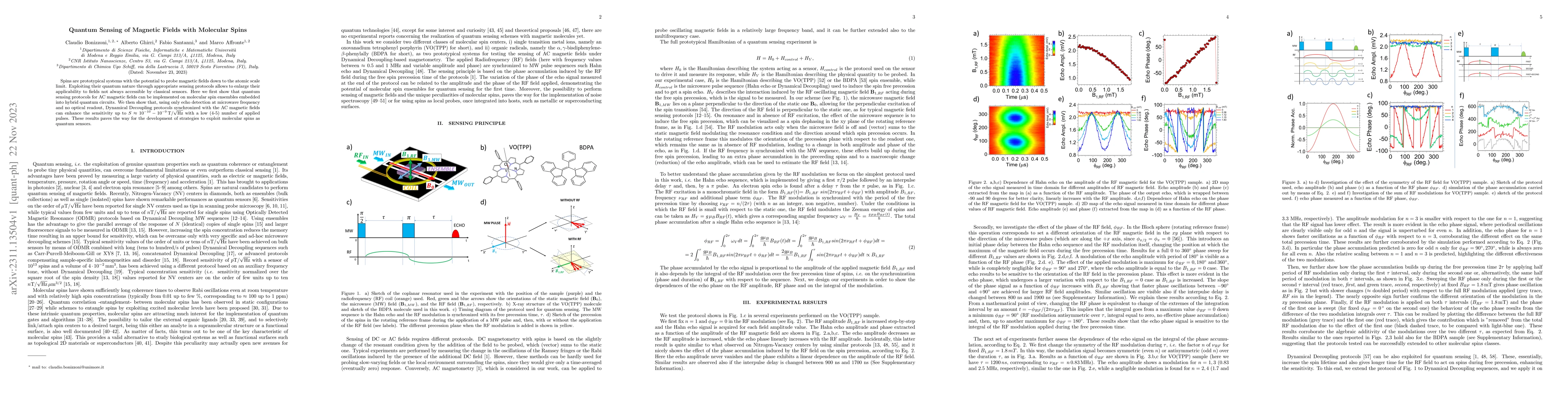 Thumbnail for Quantum Sensing of Magnetic Fields with Molecular Spins