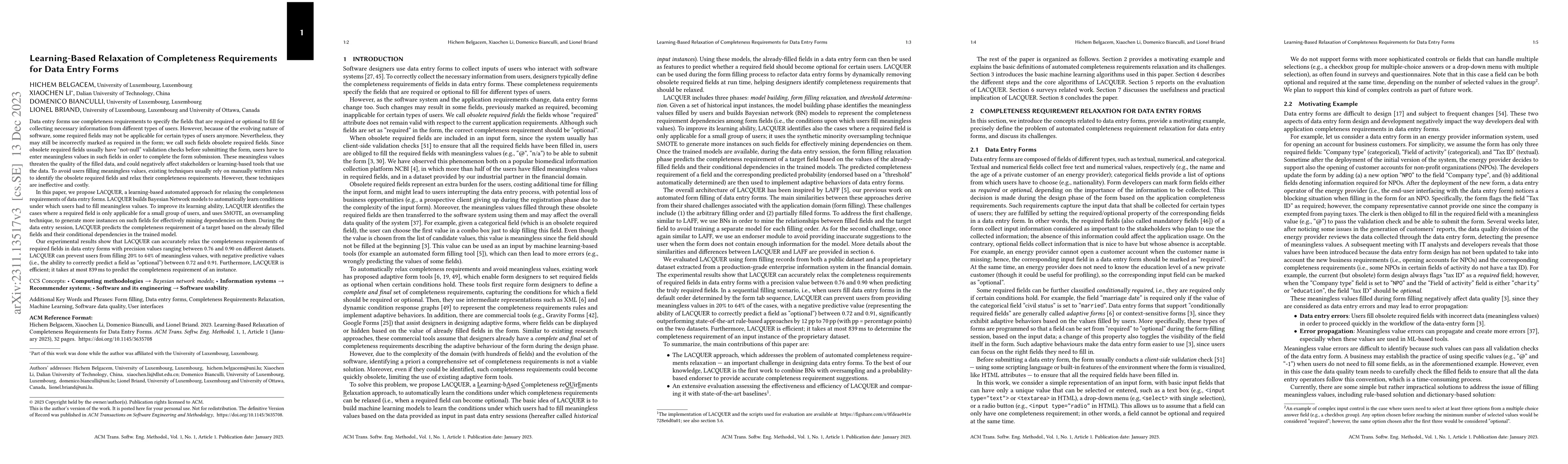Thumbnail for Learning-Based Relaxation of Completeness Requirements for Data Entry
  Forms