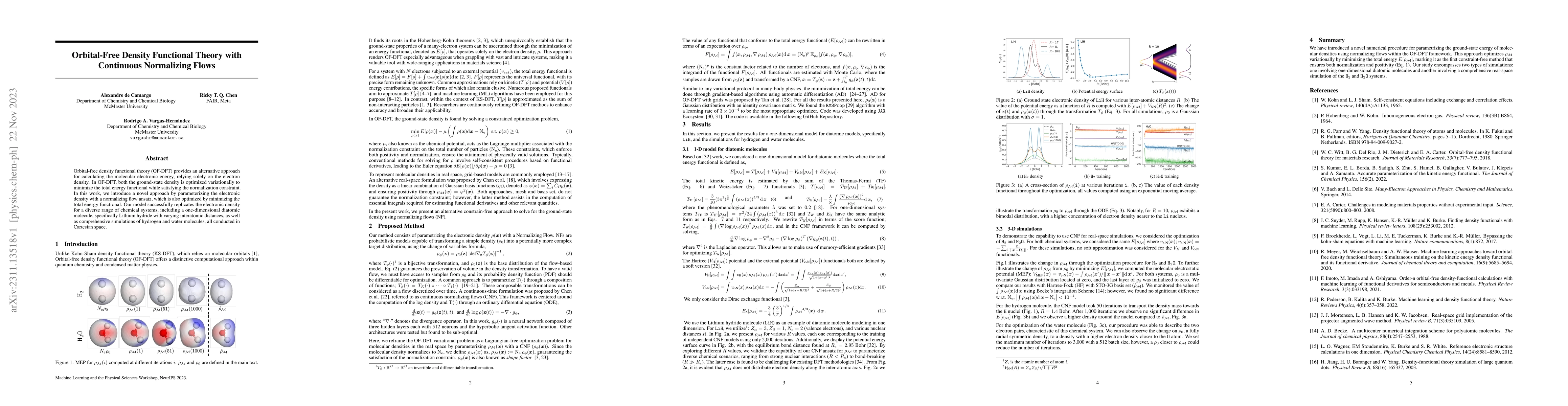 Thumbnail for Orbital-Free Density Functional Theory with Continuous Normalizing Flows