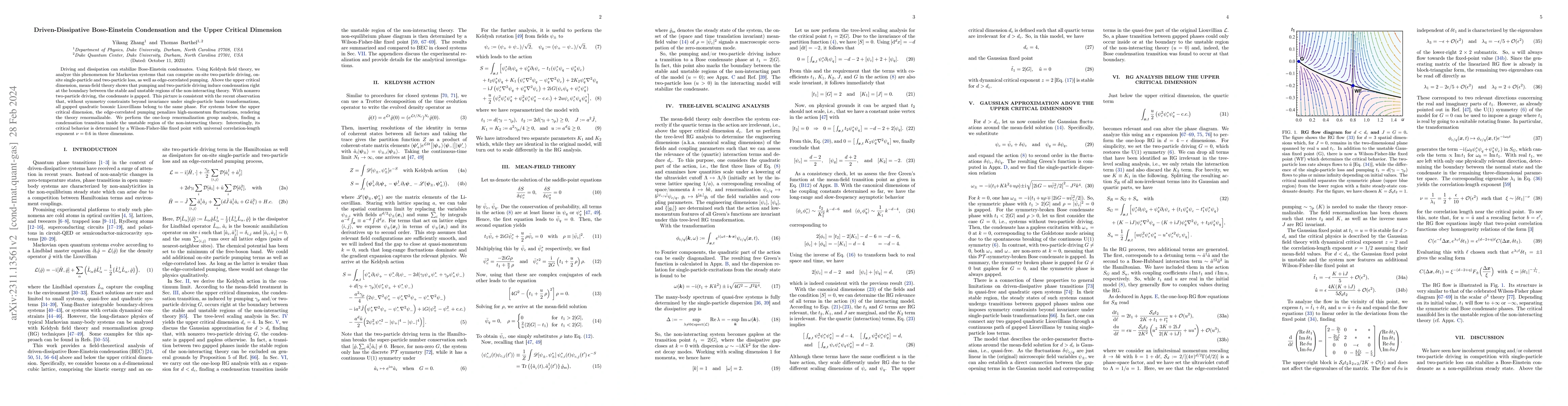 Thumbnail for Driven-Dissipative Bose-Einstein Condensation and the Upper Critical
  Dimension