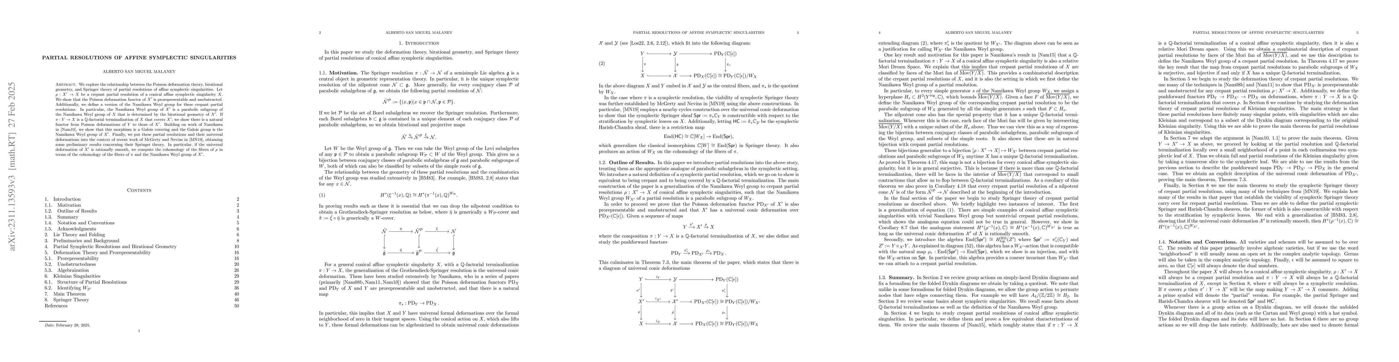 Thumbnail for Partial Resolutions of Affine Symplectic Singularities