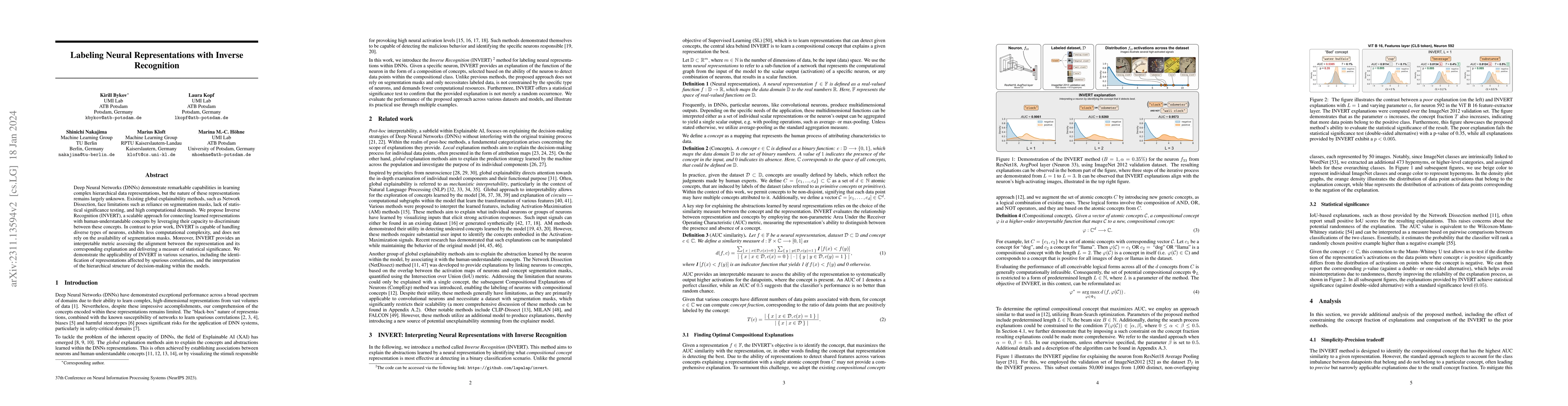 Thumbnail for Labeling Neural Representations with Inverse Recognition