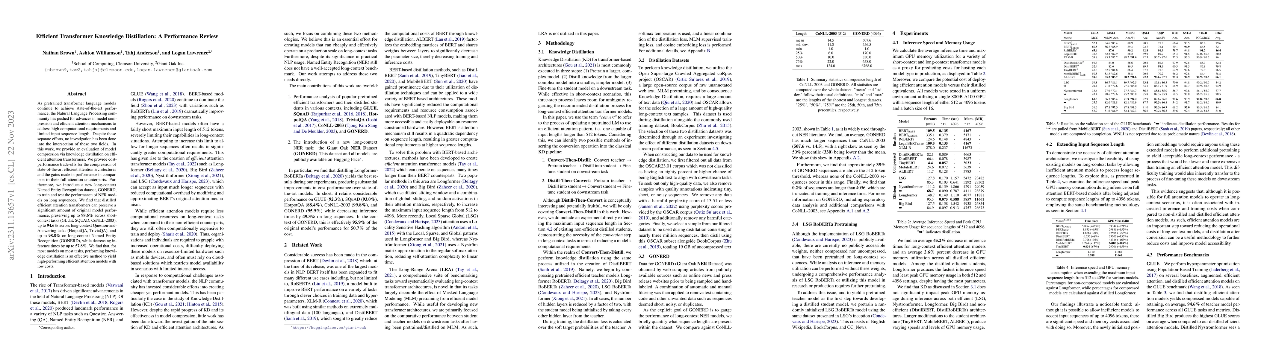 Thumbnail for Efficient Transformer Knowledge Distillation: A Performance Review