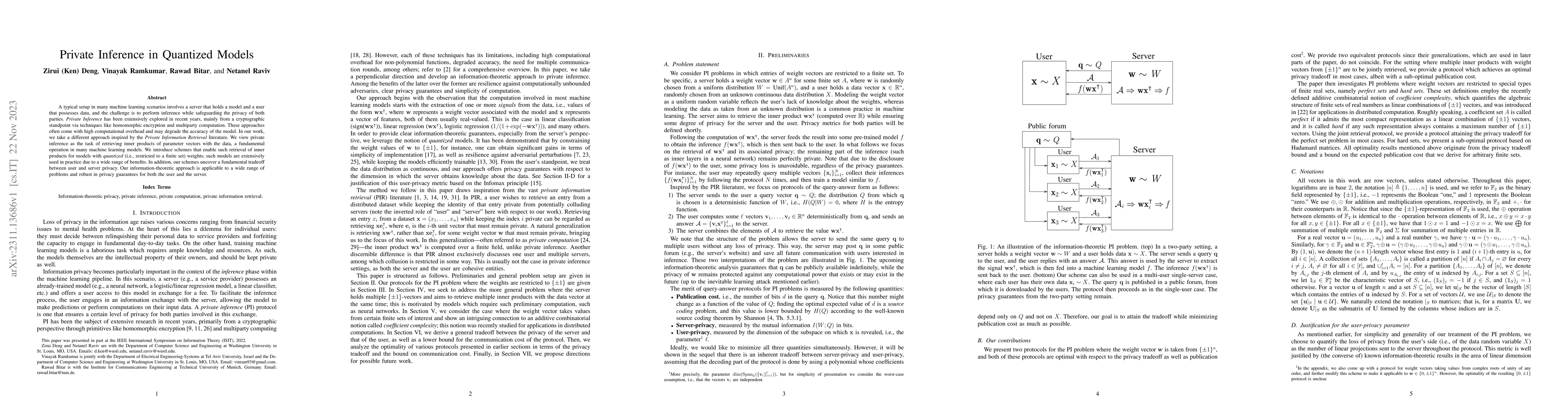 Thumbnail for Private Inference in Quantized Models