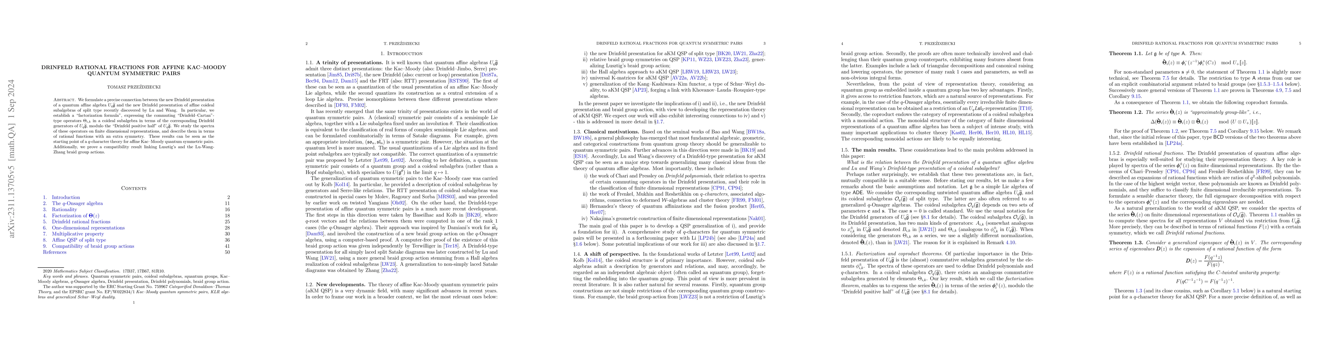 Thumbnail for Drinfeld rational fractions for affine Kac-Moody quantum symmetric pairs