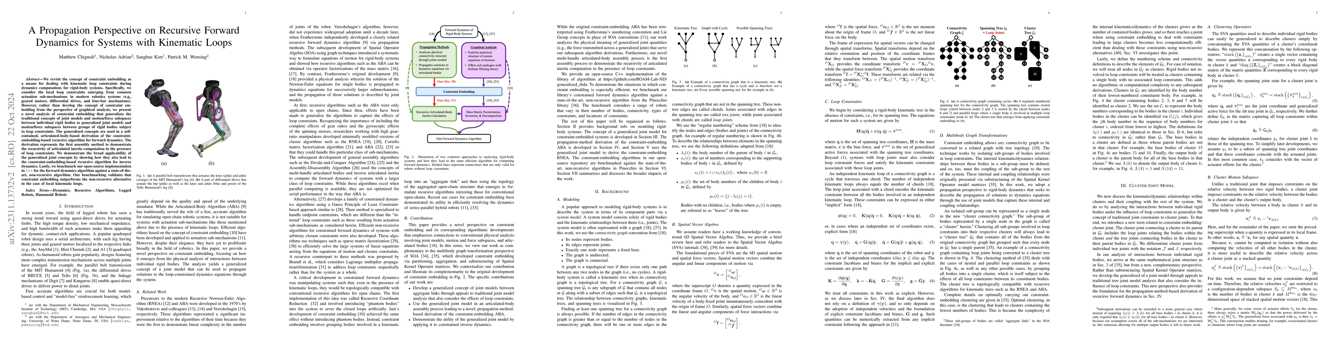 Thumbnail for Recursive Rigid-Body Dynamics Algorithms for Systems with Kinematic
  Loops