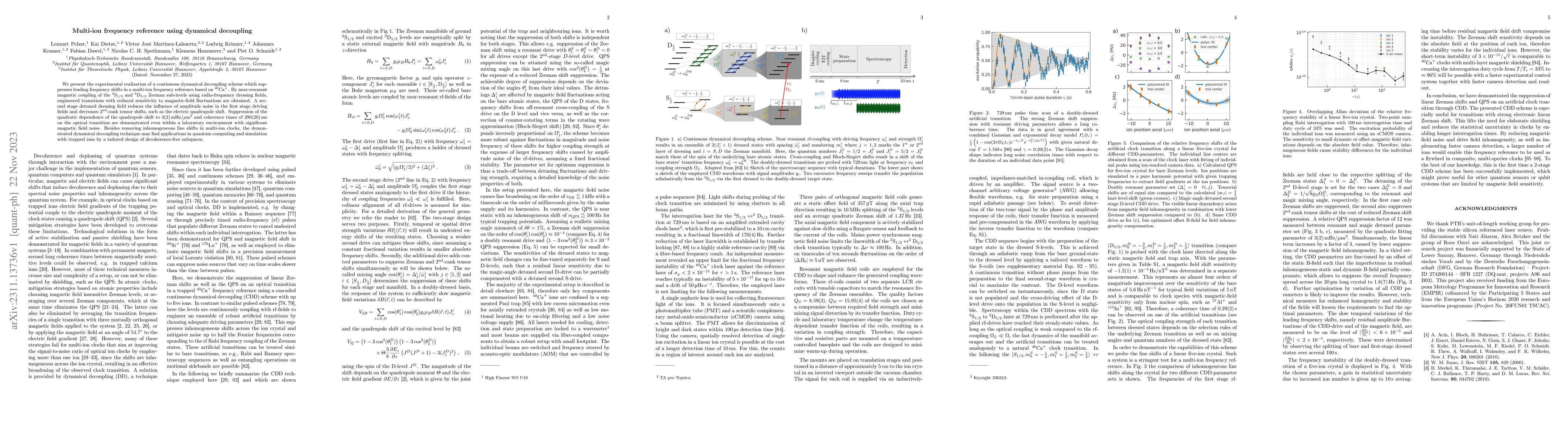 Thumbnail for Multi-ion frequency reference using dynamical decoupling