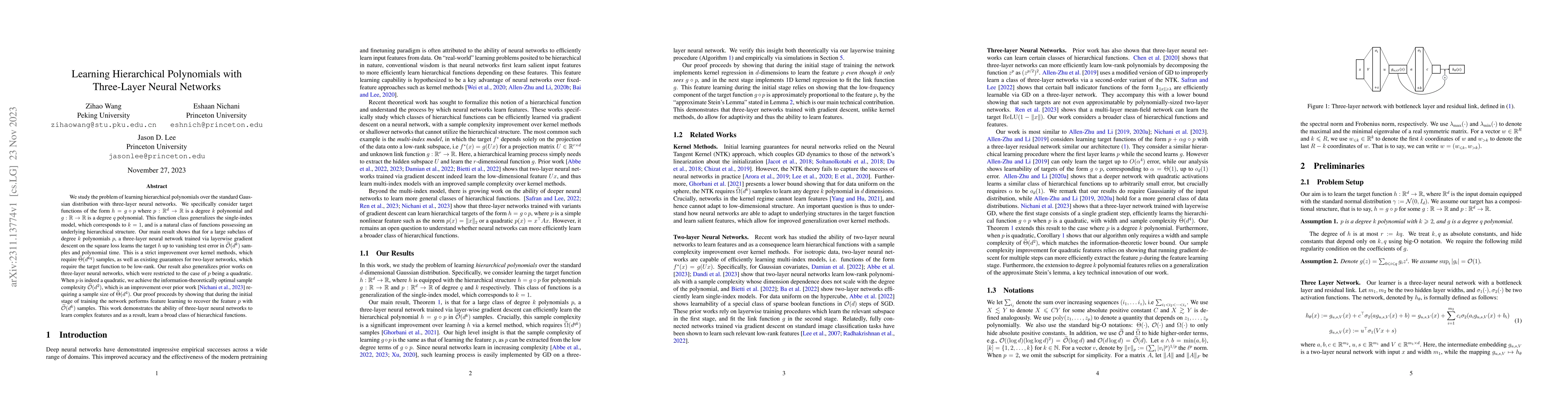 Thumbnail for Learning Hierarchical Polynomials with Three-Layer Neural Networks