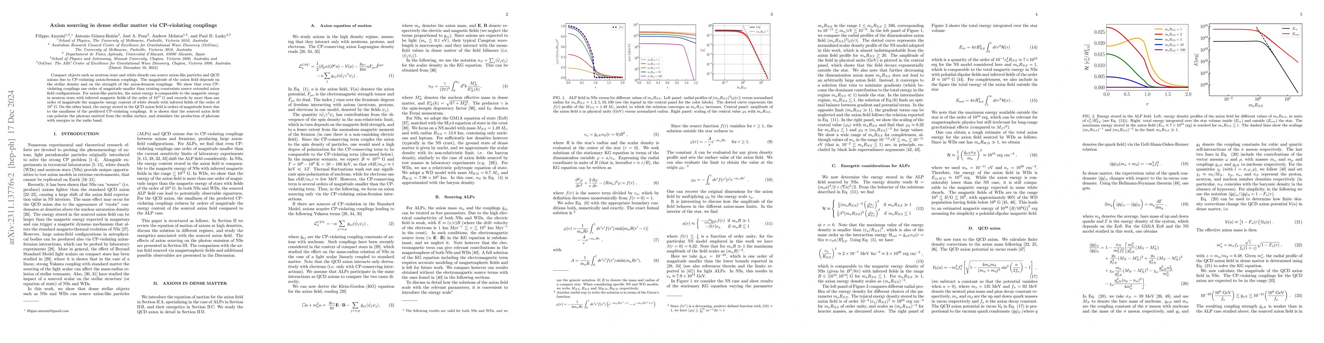 Thumbnail for Axion sourcing in dense stellar matter via CP-violating couplings