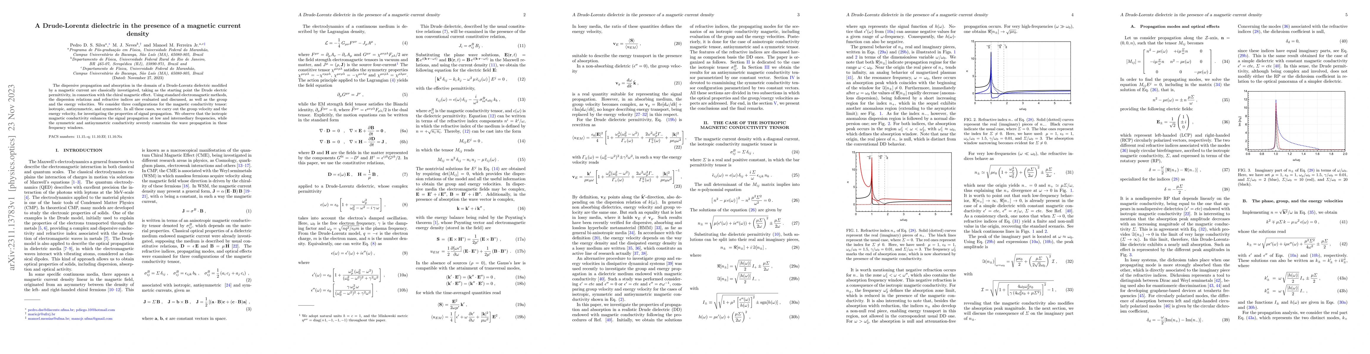 Thumbnail for A Drude-Lorentz dielectric in the presence of a magnetic current density