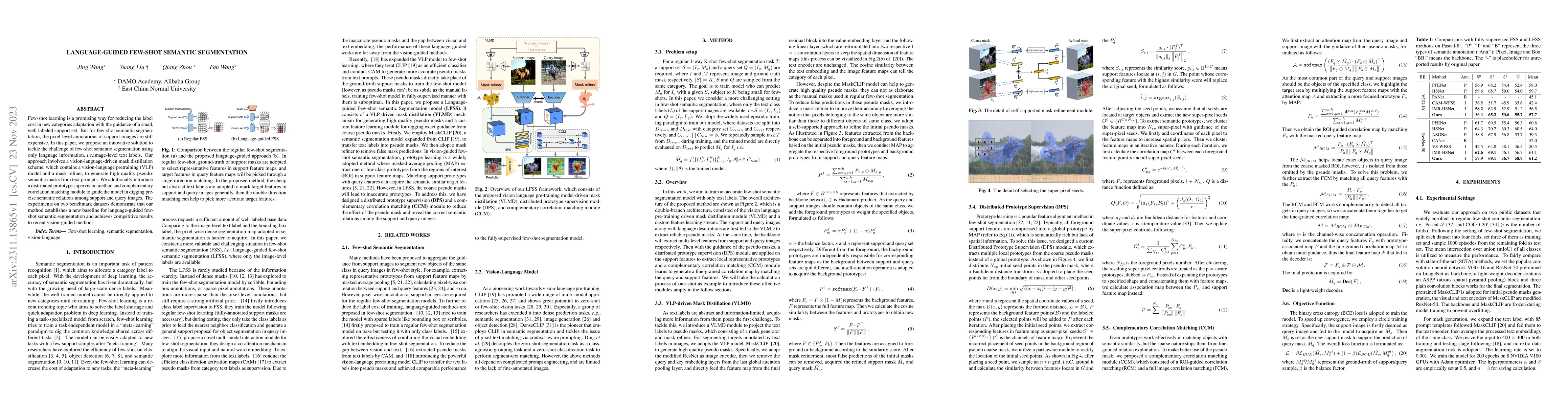 Thumbnail for Language-guided Few-shot Semantic Segmentation
