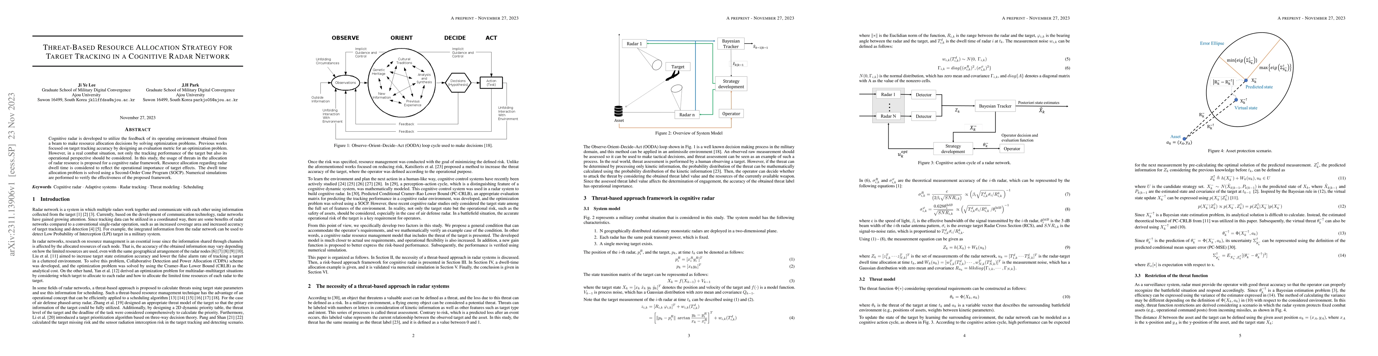 Thumbnail for Threat-Based Resource Allocation Strategy for Target Tracking in a
  Cognitive Radar Network