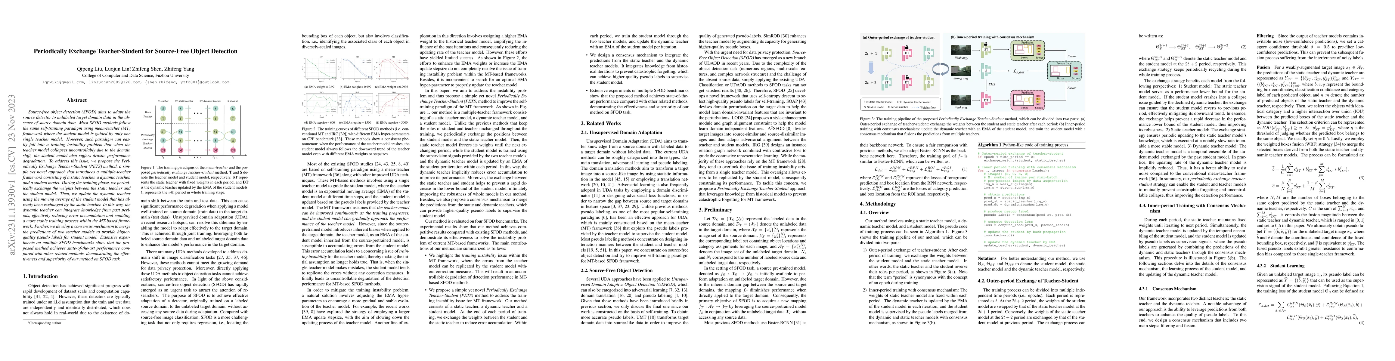 Thumbnail for Periodically Exchange Teacher-Student for Source-Free Object Detection