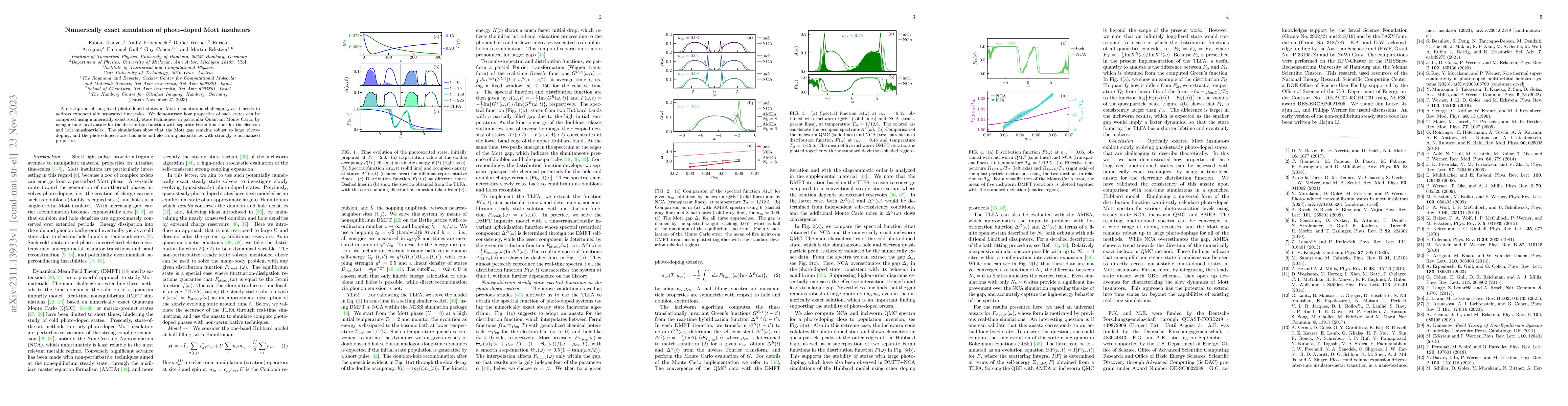 Thumbnail for Numerically exact simulation of photo-doped Mott insulators