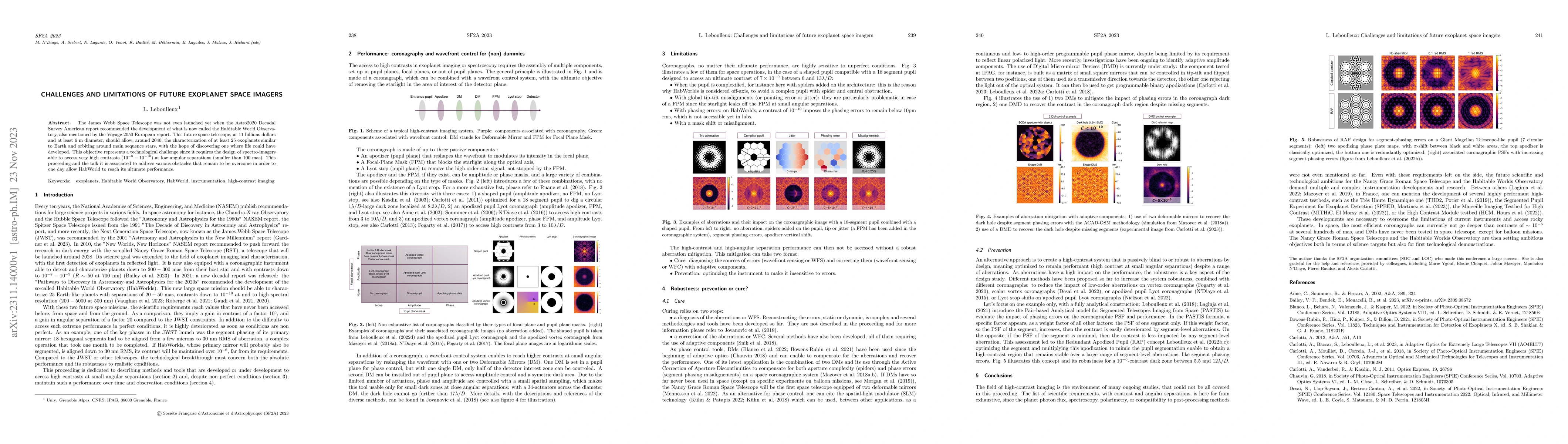 Thumbnail for Challenges and limitations of future exoplanet space imagers