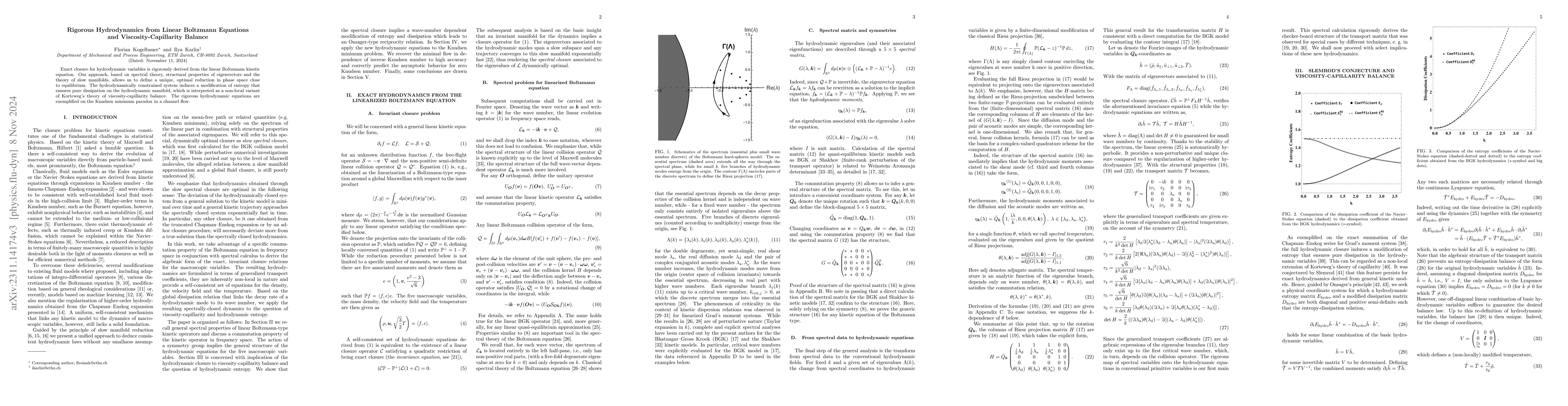 Thumbnail for Rigorous Hydrodynamics for Linear Boltzmann Equations and
  Viscosity-Capillarity