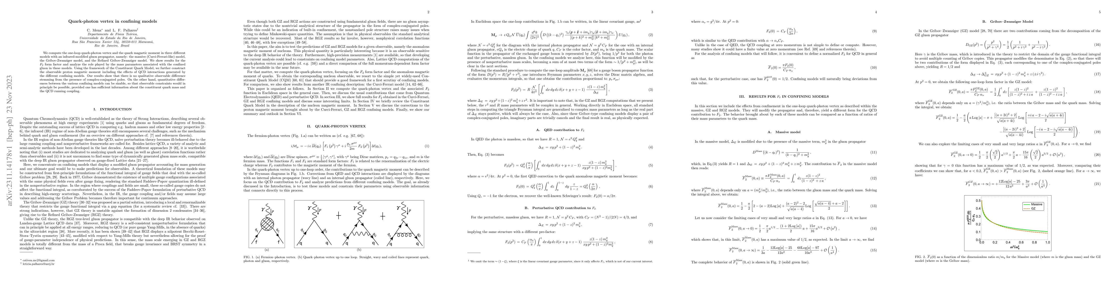 Thumbnail for Quark-photon vertex in confining models